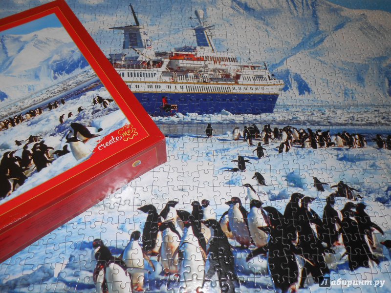 Иллюстрация 5 из 7 для Puzzle-1000. "Пингвины и корабль" (КБ1000-6895) | Лабиринт - игрушки. Источник: Леан