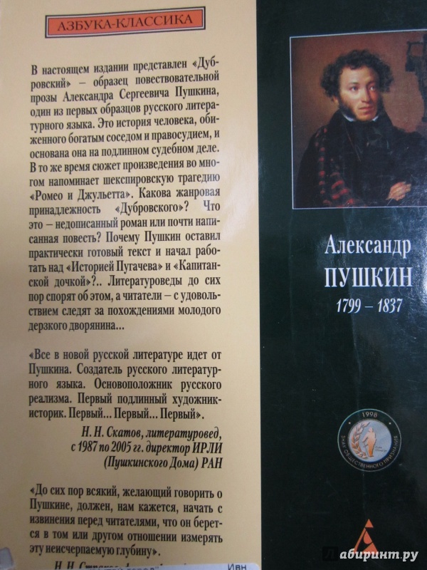 Иллюстрация 3 из 13 для Дубровский - Александр Пушкин | Лабиринт - книги. Источник: )  Катюша