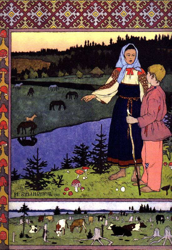 Иллюстрация 72 из 82 для Русские народные сказки / художник И.Я. Билибин | Лабиринт - книги. Источник: С  М В