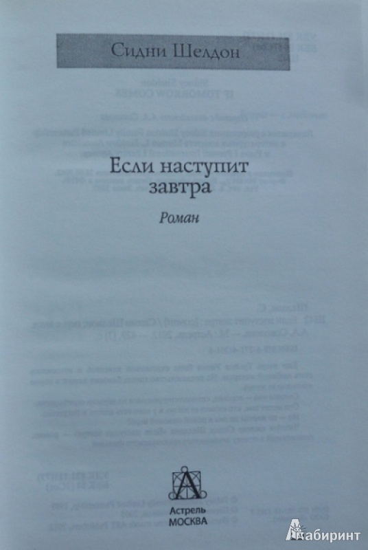 Иллюстрация 3 из 15 для Если наступит завтра - Сидни Шелдон | Лабиринт - книги. Источник: Большой любитель книг
