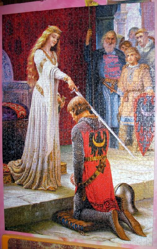 Иллюстрация 9 из 14 для Puzzle-1500. Посвящение в рыцари (С-150656) | Лабиринт - игрушки. Источник: WhiteUnicorn