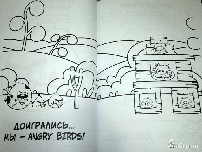 Иллюстрация 11 из 12 для Angry Birds. Свинству - нет! Гигантская книга раскрасок и заданий | Лабиринт - книги. Источник: Леонид Сергеев