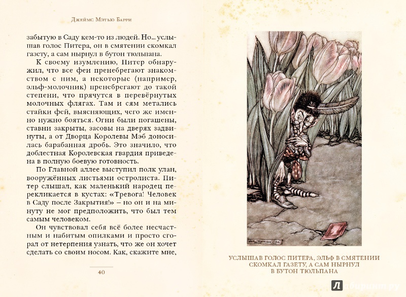 Иллюстрация 12 из 35 для Питер Пэн в Кенсингтонском саду - Джеймс Барри | Лабиринт - книги. Источник: П  Оля