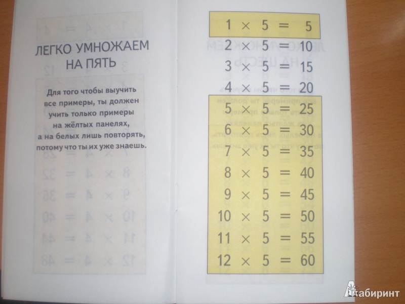 Иллюстрация 7 из 10 для Самый быстрый способ выучить таблицу умножения - Узорова, Нефедова | Лабиринт - книги. Источник: Джемочка