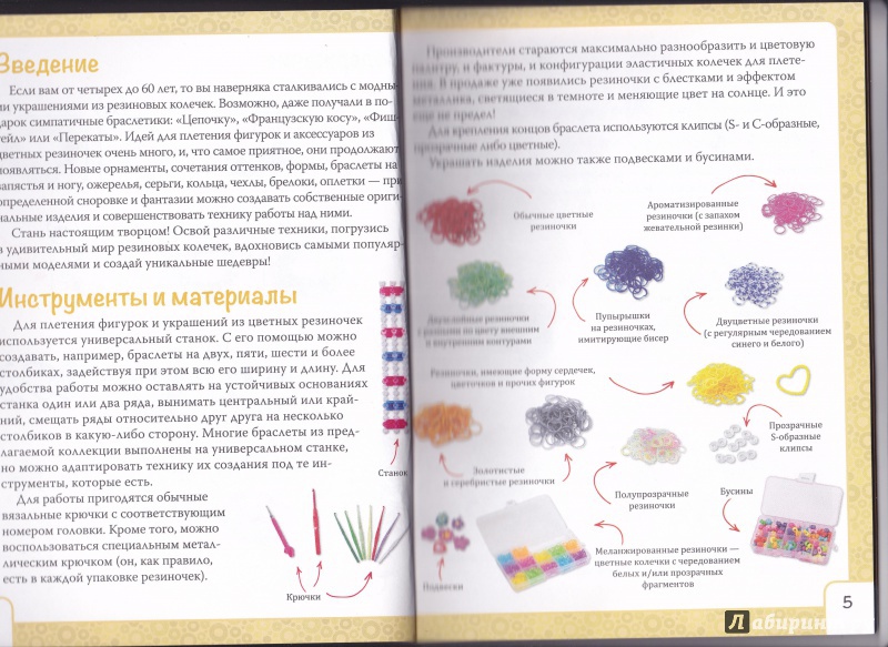 Иллюстрация 14 из 17 для Самые популярные браслеты из резиночек - Ксения Скуратович | Лабиринт - книги. Источник: irina_kaliningrad