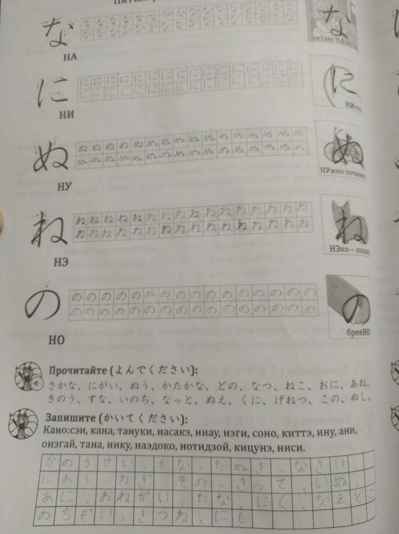 Иллюстрация 133 из 204 для Японская азбука. Учебное пособие - Анна Буландо | Лабиринт - книги. Источник: Потупо  Дмитрий