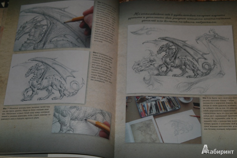 Иллюстрация 26 из 30 для Драконы. Учимся рисовать, как великие художники - Юджин Кейн | Лабиринт - книги. Источник: Кабанова  Ксения Викторовна