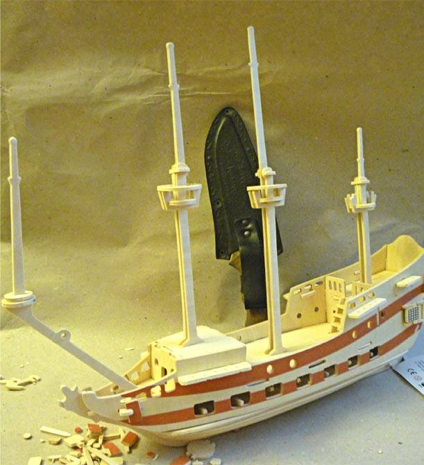 Иллюстрация 16 из 29 для Модель сборная деревянная Пиратский корабль | Лабиринт - игрушки. Источник: Дейдра