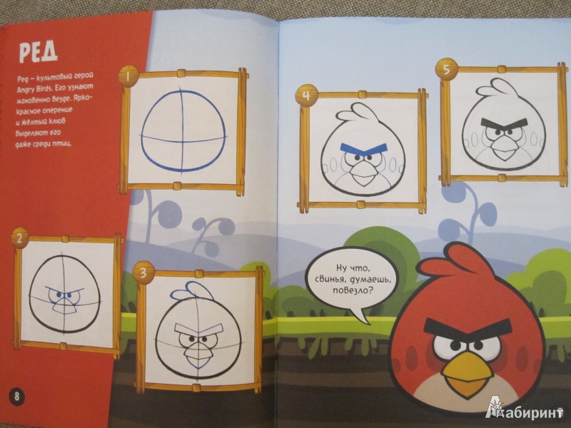 Иллюстрация 8 из 12 для Рисуем Angry Birds - Кристина Марроквин-Барр | Лабиринт - книги. Источник: Данилова  Наталья Викторовна