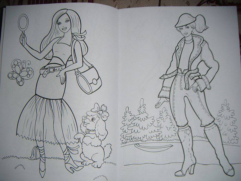 Иллюстрация 4 из 6 для Раскраска: Юные модницы | Лабиринт - книги. Источник: Iwolga