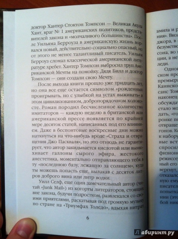 Иллюстрация 8 из 36 для Страх и отвращение в Лас-Вегасе - Хантер Томпсон | Лабиринт - книги. Источник: Гумилева  Юлия