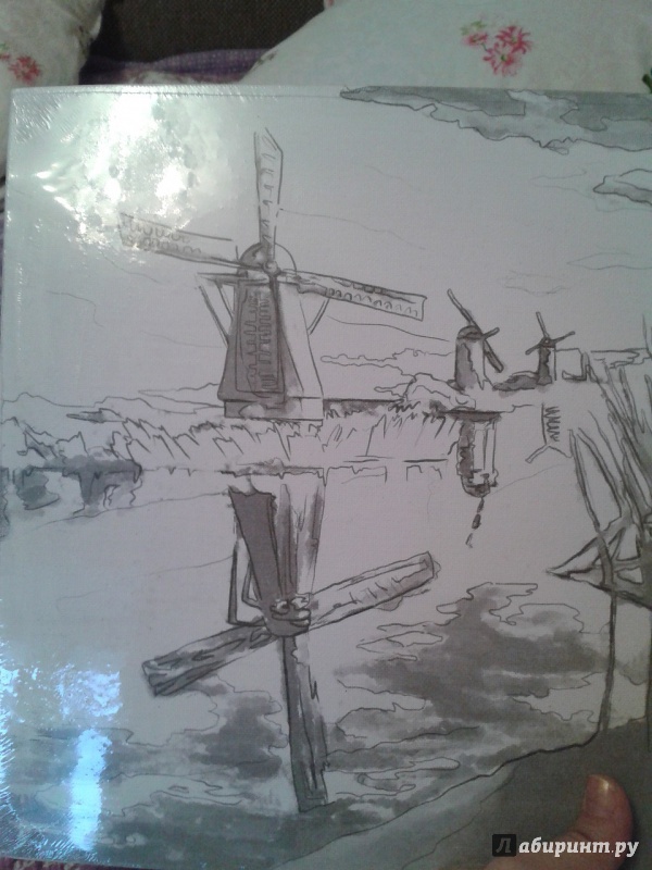 Иллюстрация 5 из 6 для Холст грунтованный на картоне с контуром "Мельницы" (30х40 см) (190628) | Лабиринт - канцтовы. Источник: Написатель