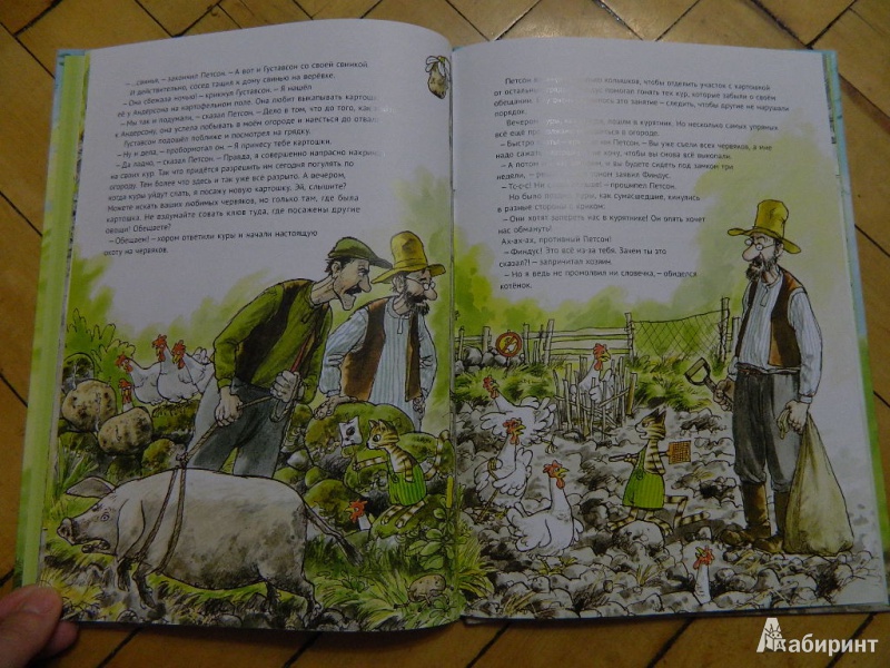 Иллюстрация 32 из 64 для Переполох в огороде - Свен Нурдквист | Лабиринт - книги. Источник: Мама Ольга