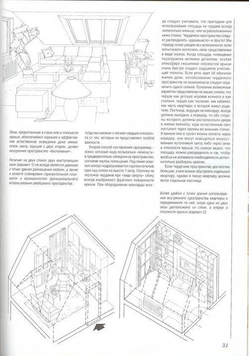 Иллюстрация 32 из 39 для Мансарды и чердачные помещения. Обустройство, планировка, дизайн - Йожеф Косо | Лабиринт - книги. Источник: lexus