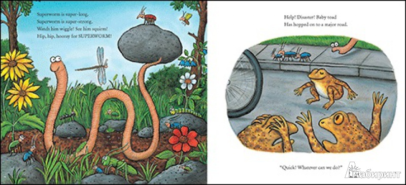 Иллюстрация 12 из 78 для Суперчервячок - Джулия Дональдсон | Лабиринт - книги. Источник: Loveread