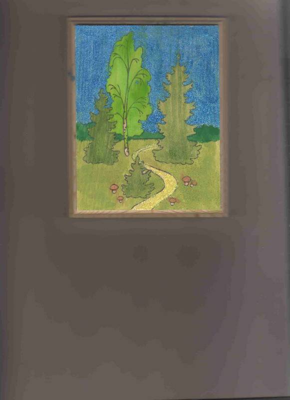 Иллюстрация 1 из 2 для Пейзажи: Лесная тропинка. Роспись по дереву | Лабиринт - игрушки. Источник: Урядова  Анна Владимировна