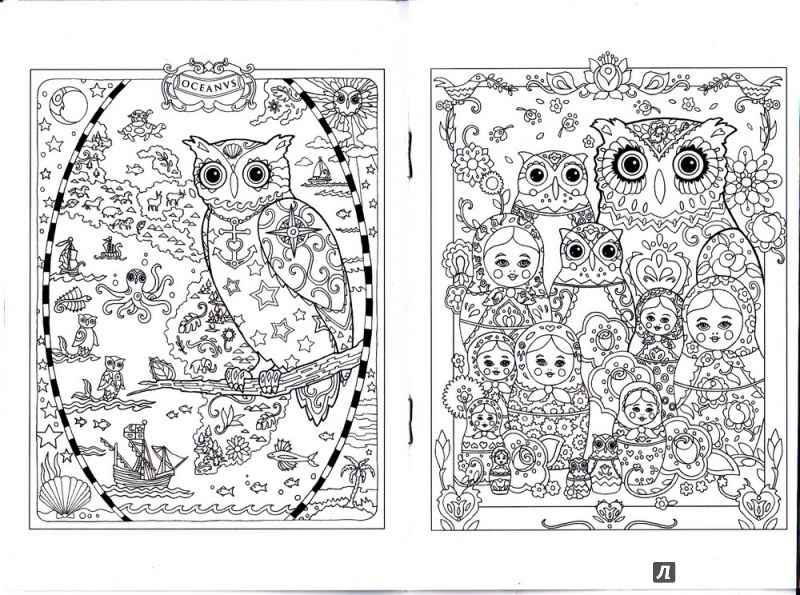 Иллюстрация 17 из 32 для Совушки. Блокнот-раскраска | Лабиринт - книги. Источник: Sternberg13