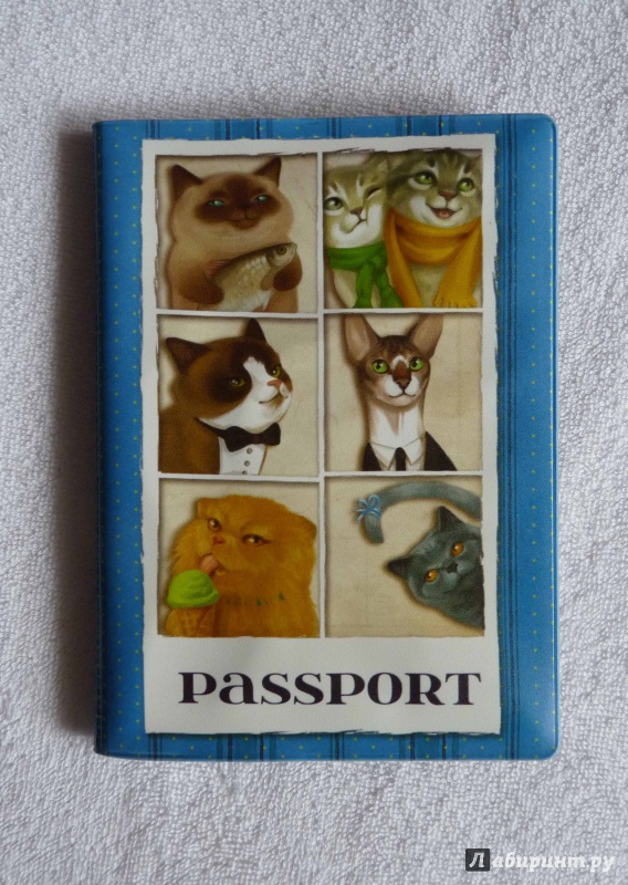 Иллюстрация 2 из 3 для Обложка для паспорта "Кошечки" (37729) | Лабиринт - канцтовы. Источник: Алексеевич