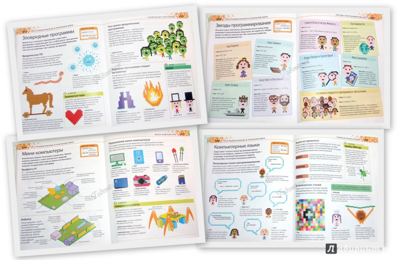 Иллюстрация 28 из 35 для Программирование для детей. Иллюстрированное руководство по языкам Scratch и Python - Вордерман, Вудкок, Макаманус | Лабиринт - книги. Источник: Годовёнок