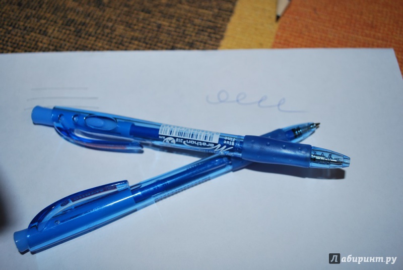 Иллюстрация 3 из 5 для Ручка шариковая автоматическая "Marathon" (синяя) (141571) | Лабиринт - канцтовы. Источник: Журавлёва  Анна