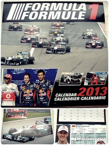 Иллюстрация 2 из 5 для Календарь 2013 "Формула 1" (75893) | Лабиринт - сувениры. Источник: juliadoom