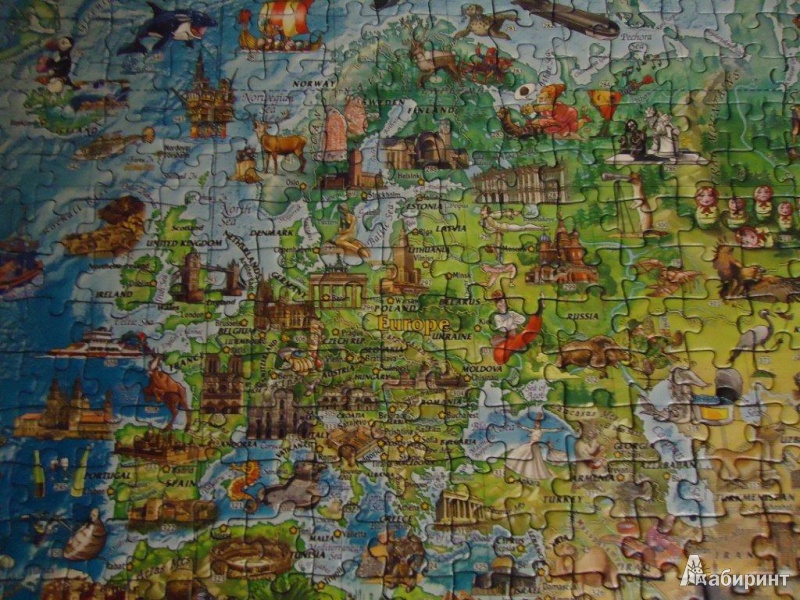Иллюстрация 3 из 13 для Puzzle-3000 "Карта" + постер (29386) | Лабиринт - игрушки. Источник: Радченко  Ирина Юрьевна