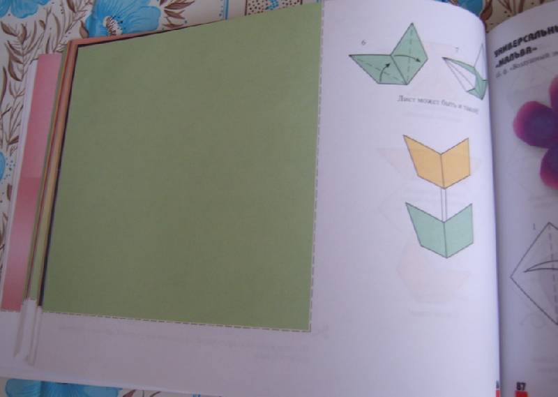 Иллюстрация 12 из 26 для Оригами для начинающих (с набором цветной бумаги) - Ирина Богатова | Лабиринт - книги. Источник: Tatka