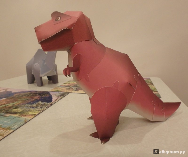 Иллюстрация 33 из 45 для Тираннозавр и апатозавр. Kumon. 3D поделки из бумаги - Тору Кумон | Лабиринт - книги. Источник: R.O.S.S.