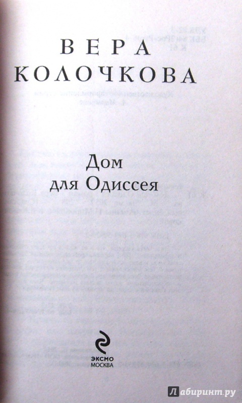 Иллюстрация 2 из 5 для Дом для Одиссея - Вера Колочкова | Лабиринт - книги. Источник: Соловьев  Владимир