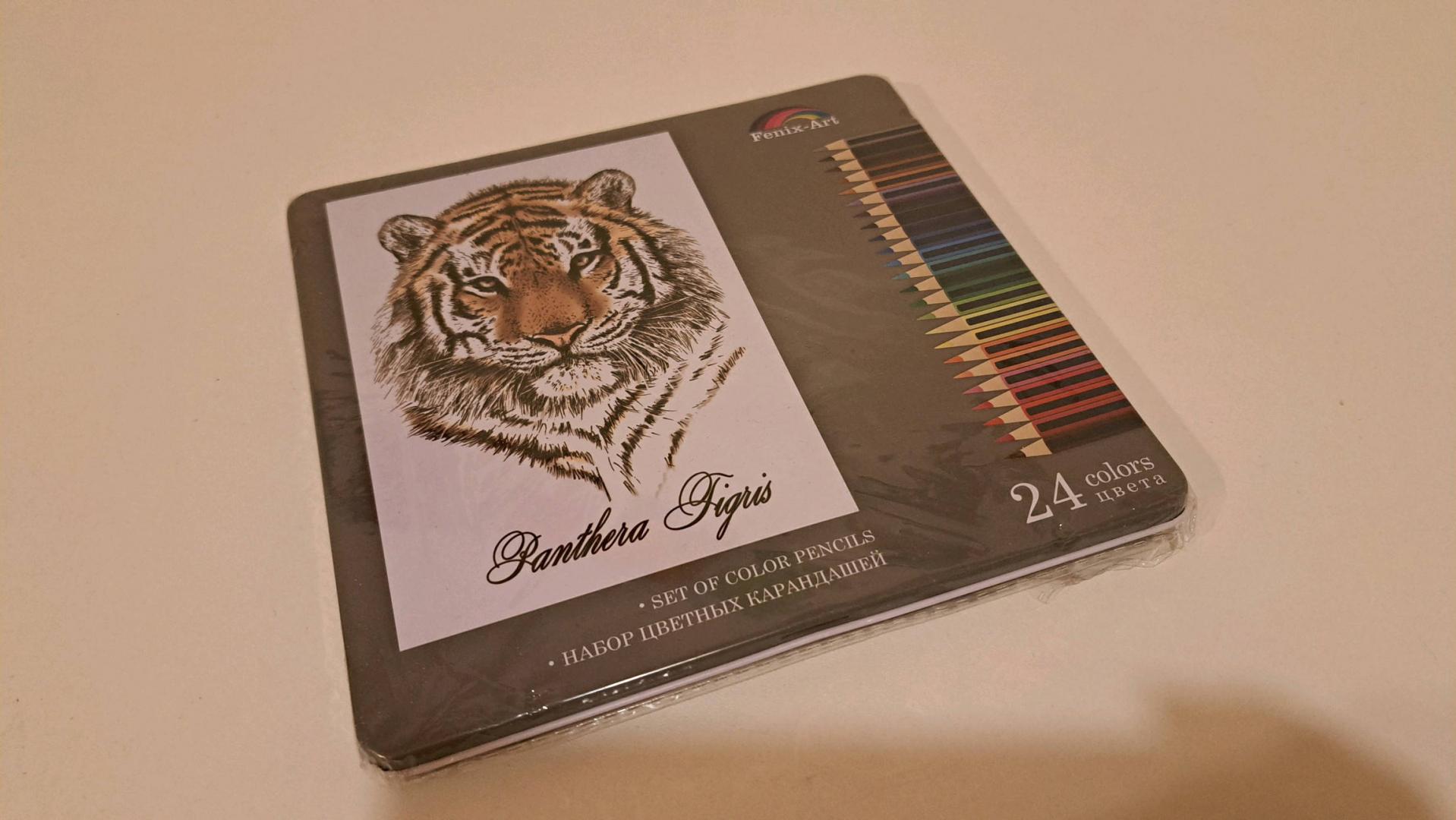 Иллюстрация 58 из 63 для Карандаши цветные "Тигр" (24 цвета, металлическая коробка) (32871) | Лабиринт - канцтовы. Источник: Гринкевич  Василиса Сергеевна