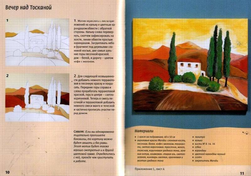Иллюстрация 7 из 9 для Тоскана и Прованс. Акриловая живопись - Габриеле Шуллер | Лабиринт - книги. Источник: Panterra