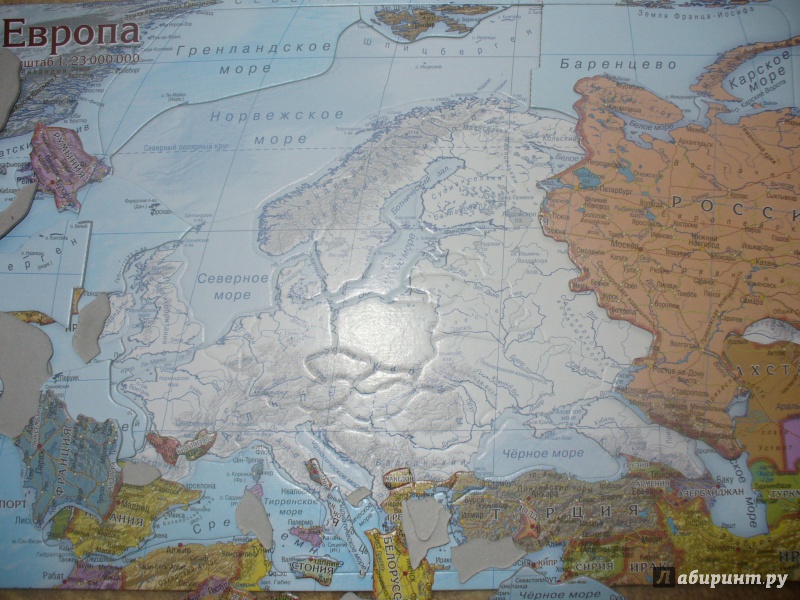 Иллюстрация 3 из 17 для Пазл географический "Карта Европы" (GT0720) | Лабиринт - игрушки. Источник: Александрова  Наталья