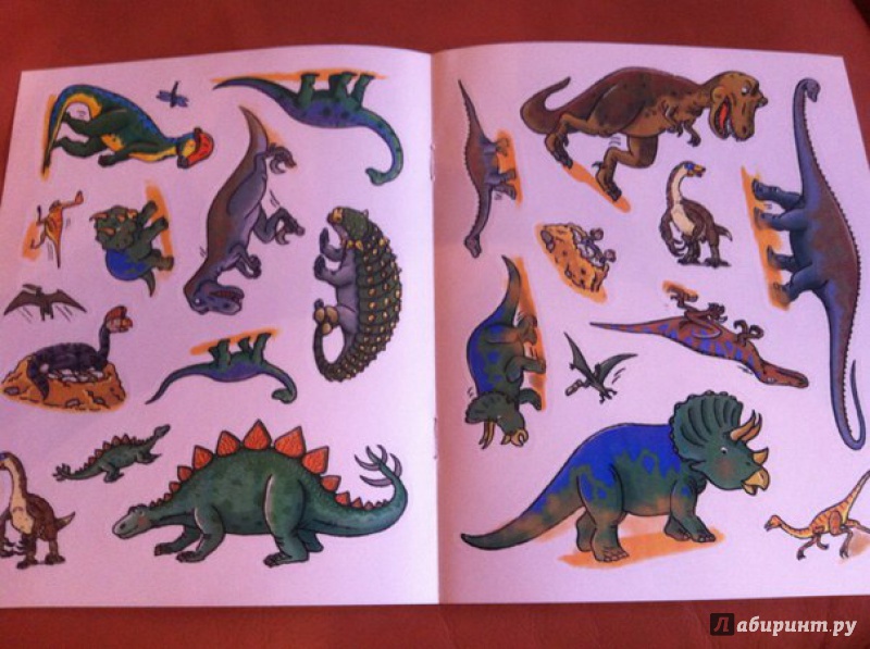 Иллюстрация 8 из 43 для Динозавры. Книга с наклейками | Лабиринт - книги. Источник: Илюшина  Екатерина