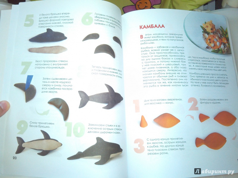 Иллюстрация 35 из 40 для Пластилиновый аквариум. Лепим из плавающего пластилина - Елена Другова | Лабиринт - книги. Источник: Lirika777