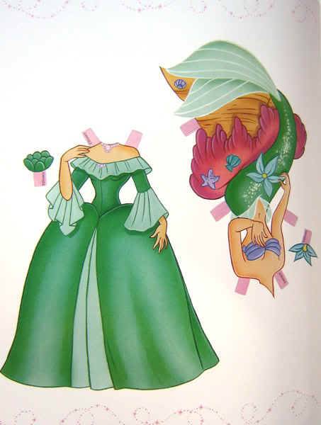 Иллюстрация 12 из 12 для Куклы с нарядами. Принцесса Ариэль | Лабиринт - книги. Источник: Путешественница