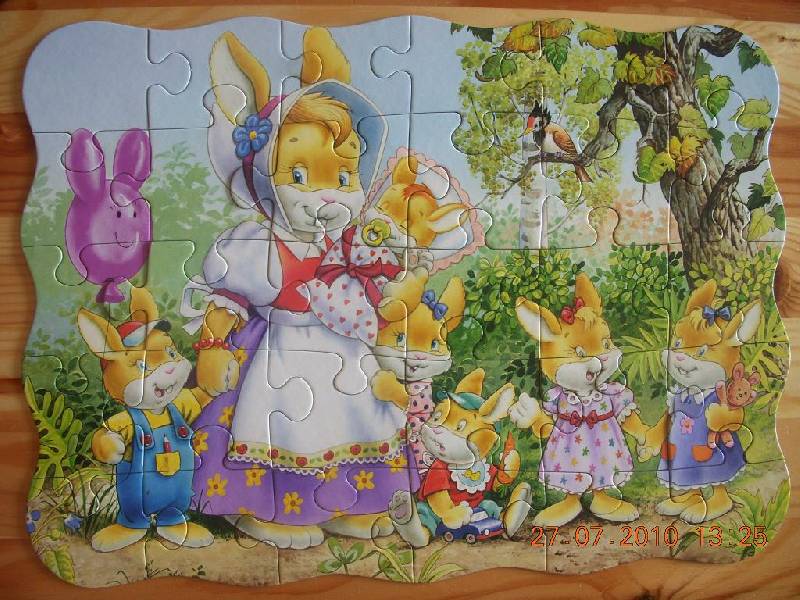 Иллюстрация 6 из 6 для Puzzle-30 MIDI "Семья кроликов" (В-03112) | Лабиринт - игрушки. Источник: Bulgakova  Tatjana