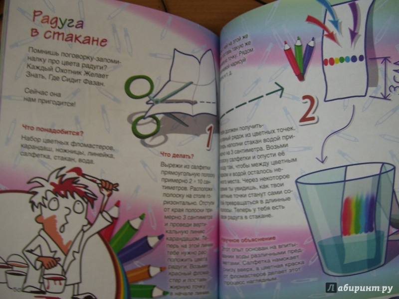 Иллюстрация 34 из 44 для Веселые научные опыты для детей. 30 увлекательных экспериментов в домашних условиях - Егор Белько | Лабиринт - книги. Источник: КошкаПолосатая