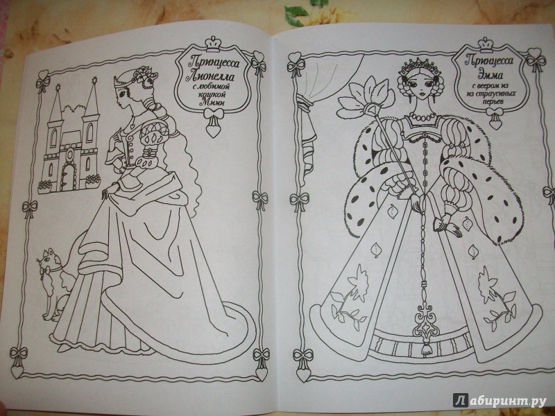 Иллюстрация 9 из 18 для Мечты принцесс. Розовая книжка. Раскраска | Лабиринт - книги. Источник: Надежда