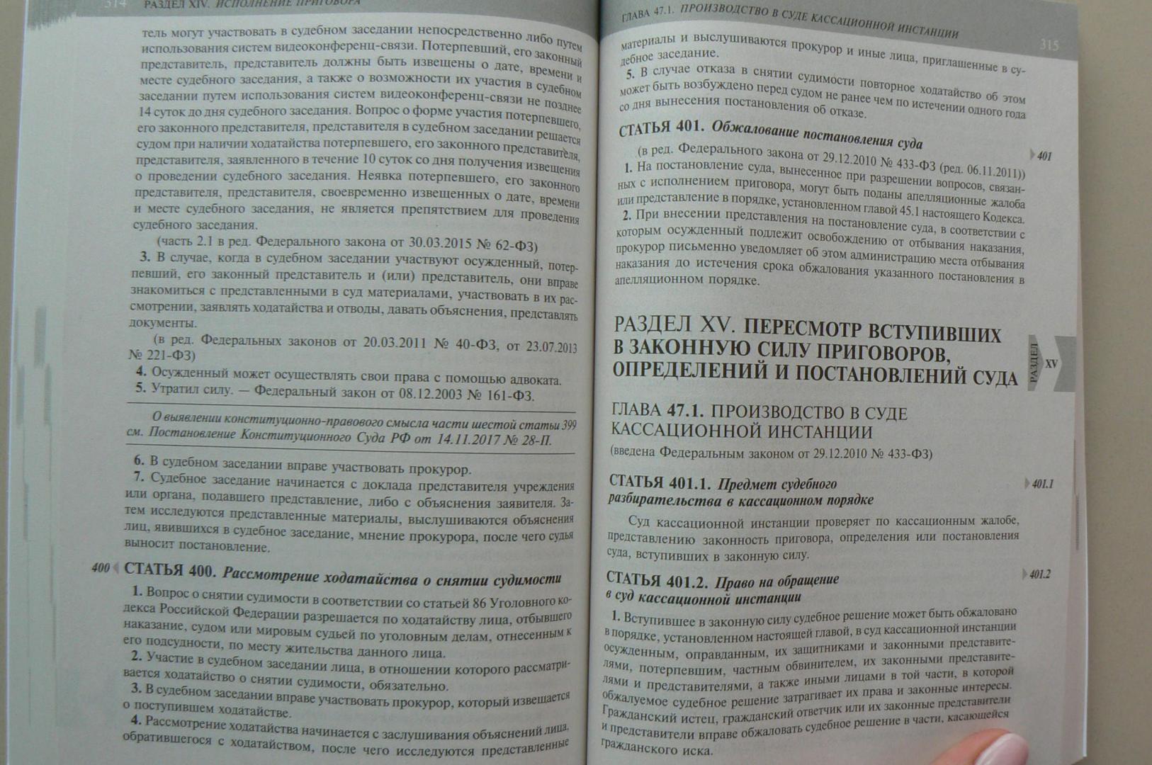 Иллюстрация 5 из 7 для Уголовно-процессуальный кодекс Российской Федерации по состоянию на 24.06.2018 г. | Лабиринт - книги. Источник: Марина