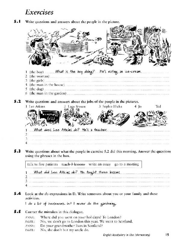Иллюстрация 25 из 30 для English Vocabulary in Use: Elementary - McCarthy, O`Dell | Лабиринт - книги. Источник: Юта