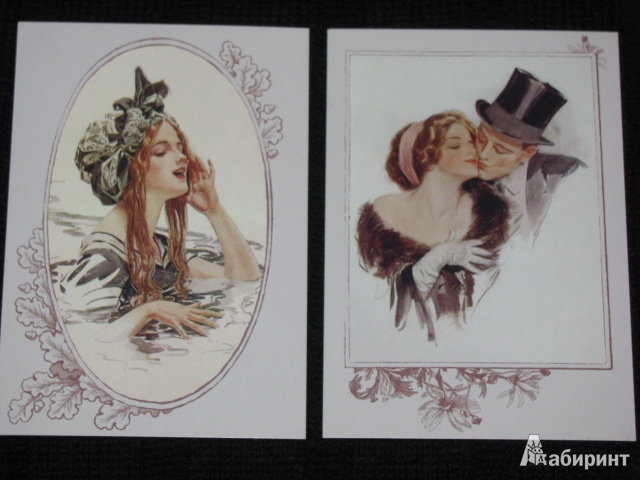 Иллюстрация 3 из 9 для Прелестные леди. Харрисон Фишер. На почтовых открытках - Харрисон Фишер | Лабиринт - сувениры. Источник: Nemertona