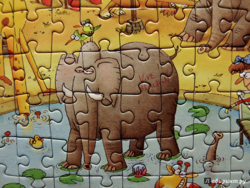 Иллюстрация 5 из 24 для Puzzle-1000. Африканский зоопарк | Лабиринт - игрушки. Источник: Ольга