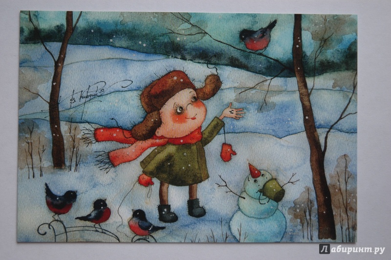 Иллюстрация 14 из 55 для Набор открыток "Здравствуй, Новый год!" (12 открыток) | Лабиринт - сувениры. Источник: Swedishcake