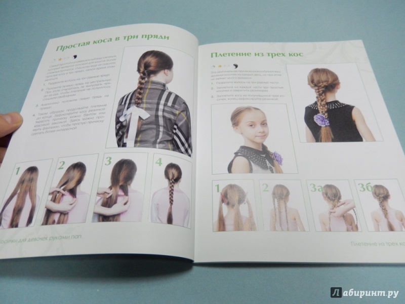 Иллюстрация 3 из 6 для Косички для девочек руками пап | Лабиринт - книги. Источник: dbyyb