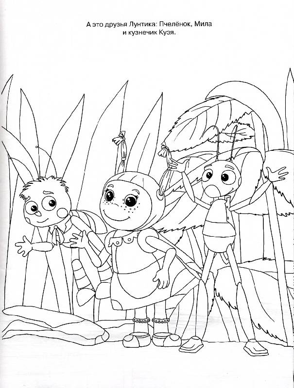 Иллюстрация 2 из 4 для Лунтик и его друзья № 0820. Волшебная раскраска | Лабиринт - книги. Источник: РИВА