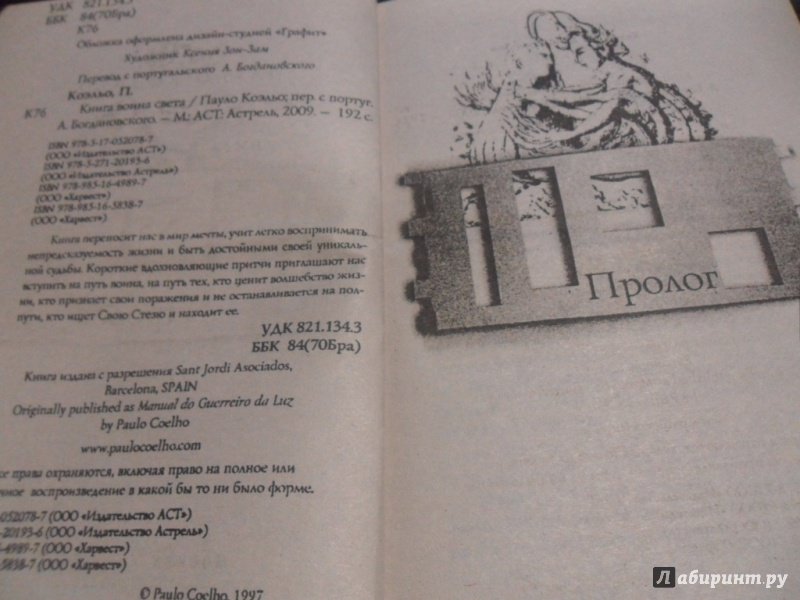 Иллюстрация 16 из 31 для Книга воина света - Пауло Коэльо | Лабиринт - книги. Источник: Alva