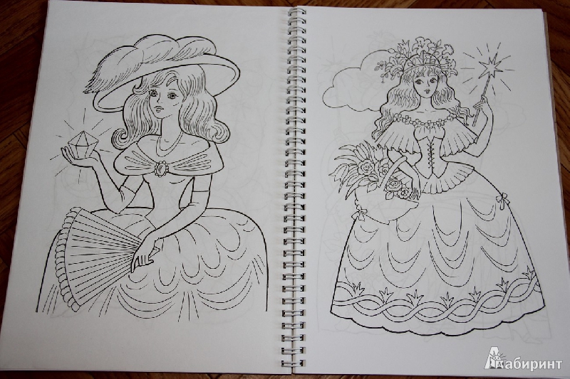 Иллюстрация 42 из 44 для Раскраска "Сказочные феи и принцессы" (05834) | Лабиринт - книги. Источник: Vilvarin  Laurea