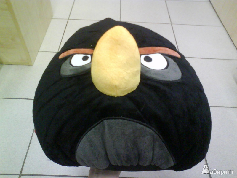 Иллюстрация 5 из 8 для Angry Birds. Подушка "Black bird", 30х25 см. (АВВ12) | Лабиринт - игрушки. Источник: Мила