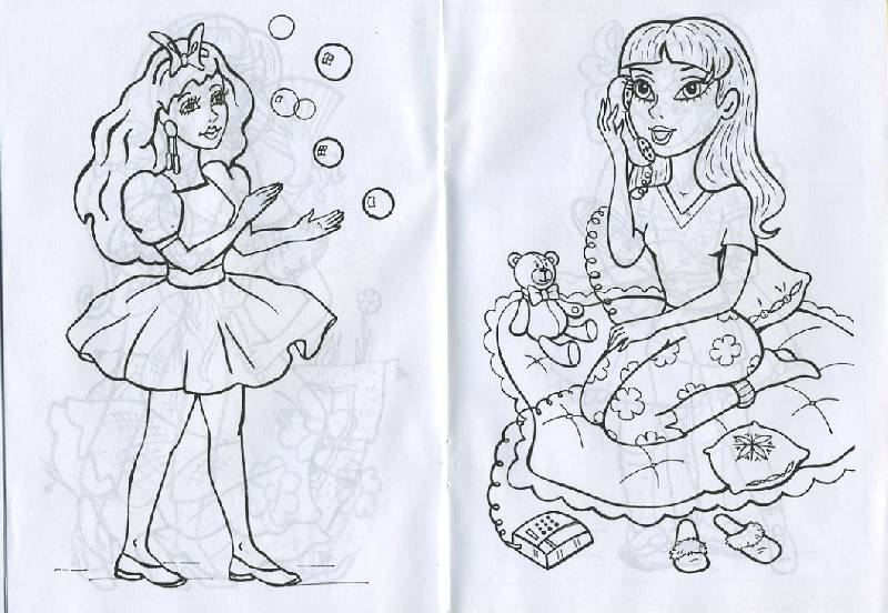 Иллюстрация 5 из 5 для Раскраска: Мои подружки | Лабиринт - книги. Источник: Pallada