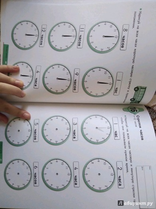Иллюстрация 69 из 90 для Учимся определять время. Час и полчаса | Лабиринт - книги. Источник: Киселева  Марина